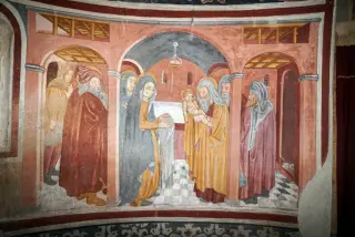 Presentazione di gesù al Tempio - Oratorio o Chiesa di Santa Maria di Linduno o Lindeno a MomoFrazione Linduno