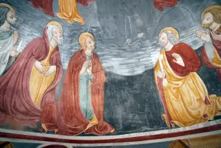 Apostoli - Oratorio o Chiesa di Santa Maria di Linduno o Lindeno a MomoFrazione Linduno