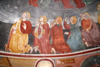 Apostoli - Oratorio o Chiesa di Santa Maria di Linduno o Lindeno a MomoFrazione Linduno