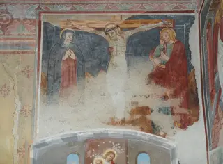 Crocifissione - Oratorio o Chiesa di Santa Maria di Linduno o Lindeno a MomoFrazione Linduno