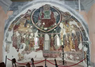 Abside affrescata - Eremo o Chiesa di San Salvatore a Massino Visconti