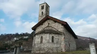 Abside e campanile - Chiesa di San Sebastiano a Lesa