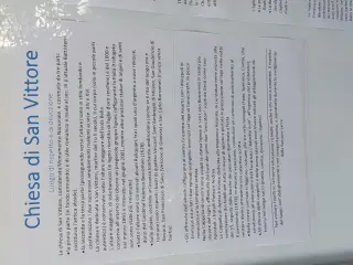 Pannello illustrativo - Chiesa di San Vittore a StresaFrazione Isola dei Pescatori