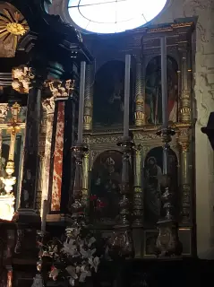 Interno -  tele - Collegiata o Chiesa di Sant'Ambrogio a Omegna