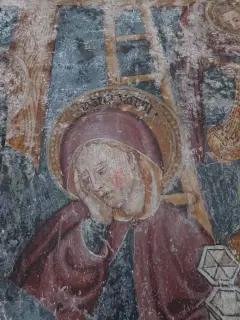 Affresco dettaglio - Parrocchiale di San Clemente a Cesara