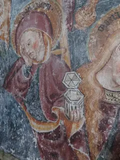 Affresco dettaglio - Parrocchiale di San Clemente a Cesara