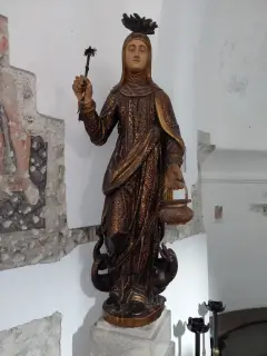 Statua Santa Marta - Chiesa di Santa Marta a Mergozzo