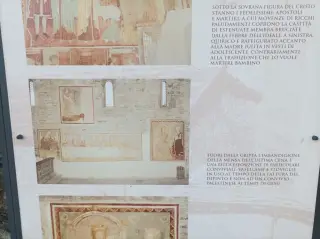Pannello illustrativo - Chiesa dei Santi Quirico e Giulitta a DomodossolaFrazione Casa delle Rane
