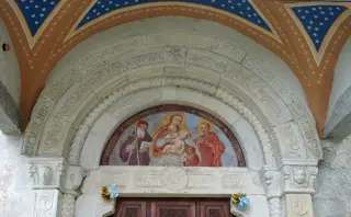 Lunetta - Parrocchiale di San Giulio a CrodoFrazione Cravegna