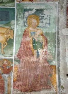 Madonna col Bambino - Cappella di San Pantaleone a BoccioletoFrazione Oro