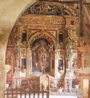 Interno dalla grata - Chiesa di Santa Maria Assunta a ValduggiaFrazione Rasco
