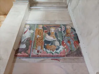 Affresco Madonna col Bambino - Pieve di San Genesio a Suno