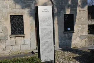 Pannello illustrativo - Chiesa di San Leonardo a Borgomanero