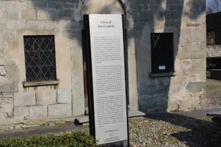 Pannello illustrativo - Chiesa di San Leonardo a Borgomanero
