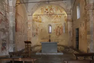 Abside affrescata - Chiesa di San Leonardo a Borgomanero