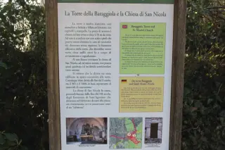 Cartello illustrativo - Oratorio di San Nicola in Baraggiola o Barazzola a BorgomaneroFrazione Talonno