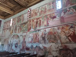 Parete affrescata - Chiesa di San Marcello a Paruzzaro