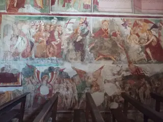 Parete affrescata - Chiesa di San Marcello a Paruzzaro