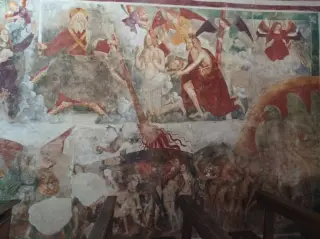 Parete affrescata - Chiesa di San Marcello a Paruzzaro