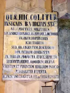 Iscrizione - Pieve o Santuario di Santa Maria de Ortis a Vigone