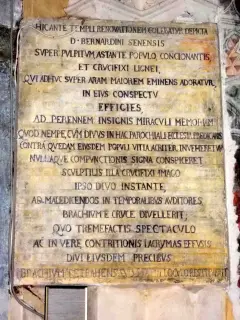 Iscrizione - Pieve o Santuario di Santa Maria de Ortis a Vigone