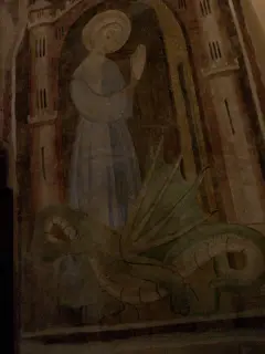 Santa Margherita e il drago - Pieve o Santuario di Santa Maria de Ortis a Vigone