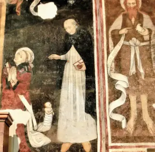 Affreschi - Cappella di Santa Maria Assunta o della Stella a MacelloFrazione Stella