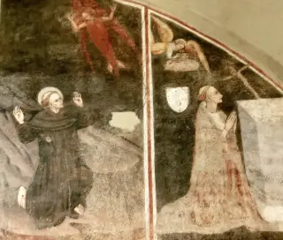Affreschi - Cappella di Santa Maria Assunta o della Stella a MacelloFrazione Stella