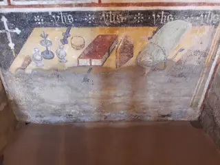 Affresco - Cappella di Missione a Villafranca PiemonteFrazione San Giovanni