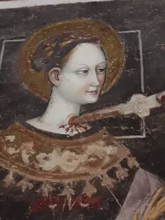 Particolare Santa Lucia - Cappella di Missione a Villafranca PiemonteFrazione San Giovanni