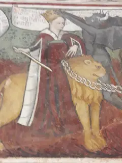 Particolare Superbia - Cappella di Missione a Villafranca PiemonteFrazione San Giovanni