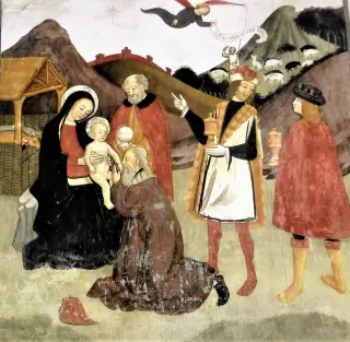 Affresco Storie della vita della Vergine e di Gesù - Santuario della Madonna dei Boschi o della Neve a Boves