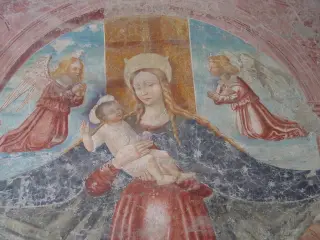 Affresco Madonna - Convento o Certosa dell' Assunta a Chiusa di PesioFrazione Certosa di Pesio