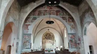 Affreschi arco trionfale - Chiesa di San Nazzaro della Costa a Novara