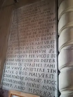 Lapide - Parrocchiale di San Colombano a Biandrate