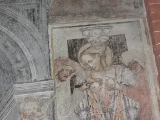 Santa Agata - Particolare - Abbazia di San Nazzaro o dei Santi Nazario e Celso a San Nazzaro Sesia