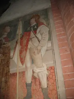 San Rocco - Particolare - Abbazia di San Nazzaro o dei Santi Nazario e Celso a San Nazzaro Sesia