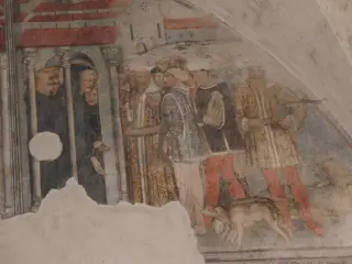 Chiostro - Ciclo vita San Benedetto - Abbazia di San Nazzaro o dei Santi Nazario e Celso a San Nazzaro Sesia