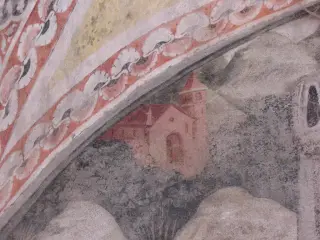 Chiostro - Ciclo vita San Benedetto - Abbazia di San Nazzaro o dei Santi Nazario e Celso a San Nazzaro Sesia