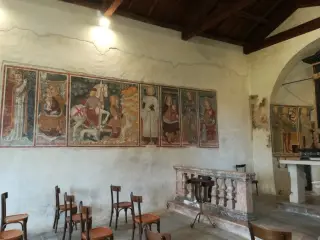 Interno - Chiesa di Santa Maria di Campagna a Garbagna Novarese