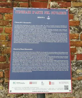 Pannello illustrativo - Chiesa Cimiteriale di Sant'Alessandro o San Pietro a Briona