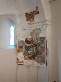 Affresco - Pieve di Santa Maria di Naula a Serravalle SesiaFrazione Piane Sesia