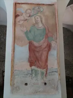 Affresco - Pieve di Santa Maria di Naula a Serravalle SesiaFrazione Piane Sesia