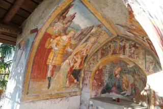 Madonna col Bambino - Cappella di Sant'Antonio Abate a GrignascoFrazione Ca' Negri