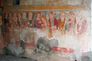 Ultima cena - Cappella di Sant'Antonio Abate a GrignascoFrazione Ca' Negri