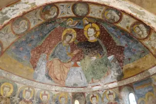 Abside affrescata - Chiesa di San Giovanni al Monte a Quarona