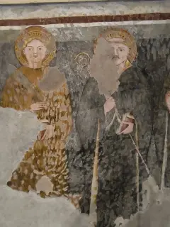 Santi, dettaglio - Parrocchiale o Chiesa di San Bonomio Abate a QuaronaFrazione Doccio