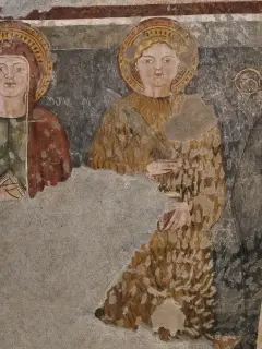 Santi, dettaglio - Parrocchiale o Chiesa di San Bonomio Abate a QuaronaFrazione Doccio