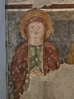 Santi, dettaglio - Parrocchiale o Chiesa di San Bonomio Abate a QuaronaFrazione Doccio