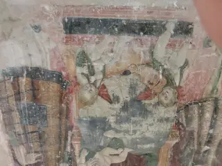 Madonna col Bambino dettaglio - Chiesa di San Gottardo a Camino